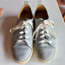 scarpe in vera pelle grigie n. 40 e 1/2