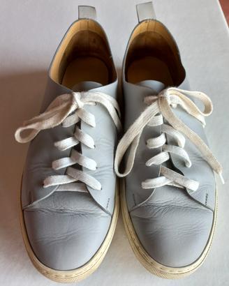 scarpe in vera pelle grigie n. 40 e 1/2