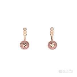Gucci orecchini / oro rosa, diamanti e opale rosa