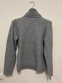 Maglione Nuovo ZUIKI Collo Alto Grigio Abbigliamento e Accessori