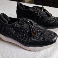 scarpe nere basse tg36 gold &gold