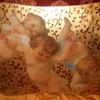 Pannello in legno fondo oro