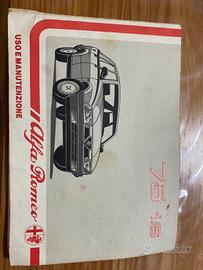 Libretto alfa 75 1.6
