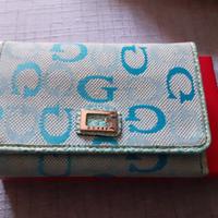 Portafoglio Guess turchese