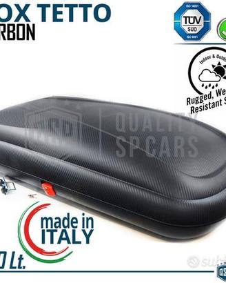 Box Tetto Auto Baule Viaggio Portapacchi OMOLOGATO