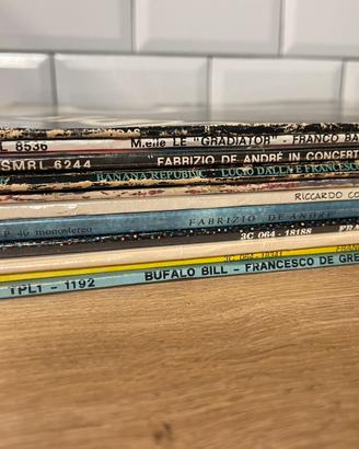 11 dischi 33 giri Guccini De gregori pfm de andre