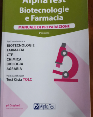 Alpha test Biotecnologia e farmacia 3°edizione2020