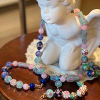 Parure Murano chiusura oro 18k