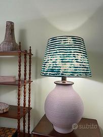 Lampada d'arredo in terracotta smaltata
