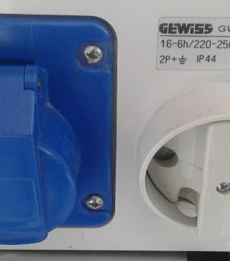 Scatola spina interrutore della gewiss