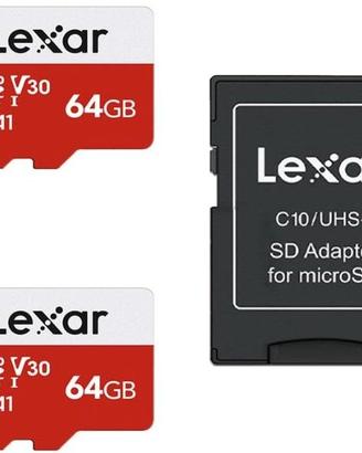 Micro SD 64 GB, Scheda Micro SD fino a 100 MB/sec