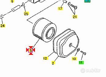 Filtro aria Yamaha Majesty 125 5DSE44510100