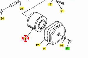 Filtro aria Yamaha Majesty 125 5DSE44510100