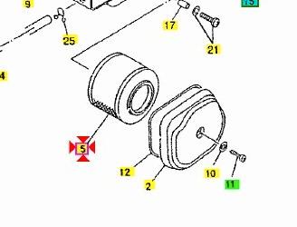 Filtro aria Yamaha Majesty 125 5DSE44510100