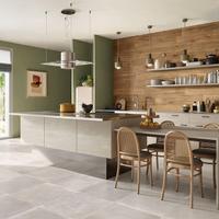 Piastrelle iperceramica concrete grey imballate