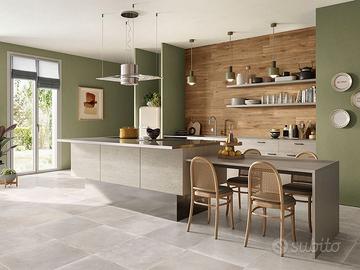 Piastrelle iperceramica concrete grey imballate