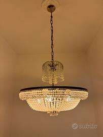 Lampadario in vetro Swarosky