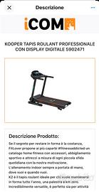 Tapis roulant “Kooper k2”