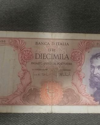 Banconota Rara da collezione. Diecimila lire
