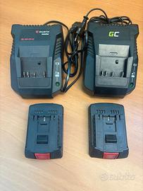 2 batterie wurth LI-ION 18V 2.0Ah+2 caricabatterie