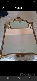 Specchio con cornice oro antico -  anni 40/50