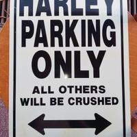 cartello per garage Harley 
