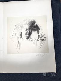 Emilio Greco Litografia Originale Ritratto Madre.