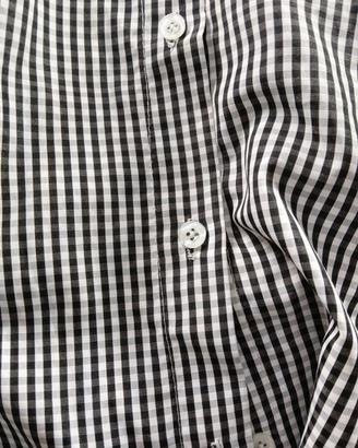 Camicia a quadretti vichy bianchi e neri 
