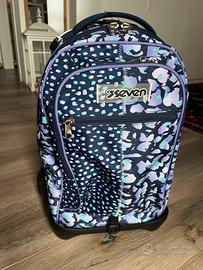 Zaino da scuola con trolley Seven