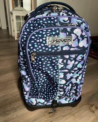 Zaino da scuola con trolley Seven