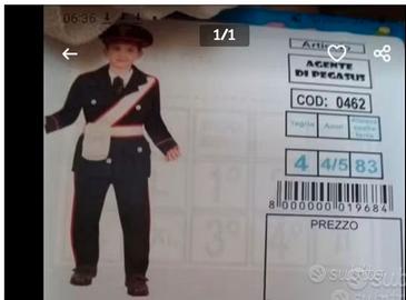 Vestito da carnevale da Carabiniere