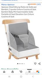 Sedia  alzatina portatile per bambini