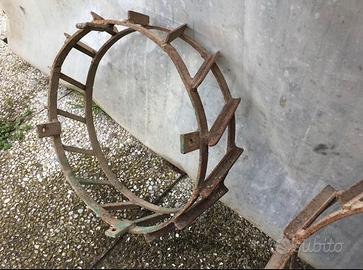 Coppia prolunghe ruote in ferro x motocoltivatore