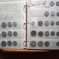 Collezione lire Repubblica semicompleta 250 monete