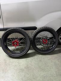 Cerchi FABA da flat track come nuovi