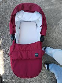 trio Inglesina quad color bordeaux con accessori 