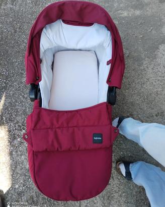 trio Inglesina quad color bordeaux con accessori 