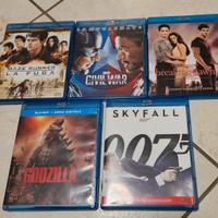 lotto 5 film in bluray capitan america godzilla