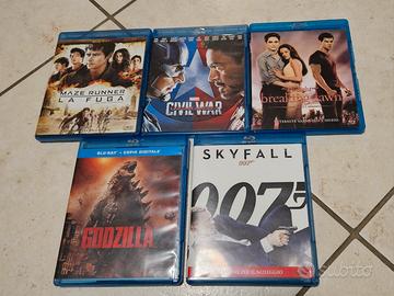 lotto 5 film in bluray capitan america godzilla