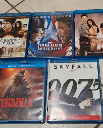 lotto 5 film in bluray capitan america godzilla