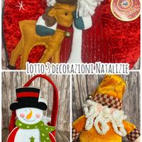 🎄 Lotto 3 decorazioni natalizie