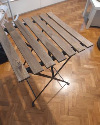 Tavolino pieghevole in legno Ikea