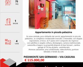 Appartamento con garage,piccola palazzina