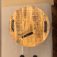Tavolino contenitore in stile industrial
