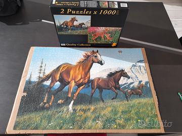 Puzzle 1000 pezzi "cavalli al galoppo" Educa