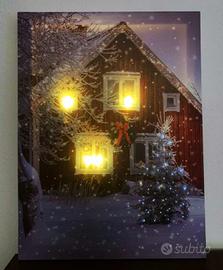 2 Quadri Natalizi Luminosi cm. 30 x 40