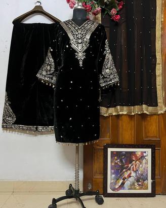 Black indian dress