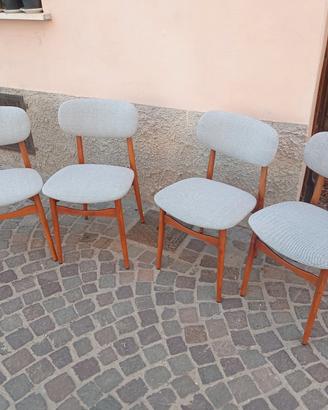 4 sedie Fratelli Reguitti anni 60.
