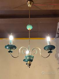 Lampada a sospensione anni'50 stile Art  Decò 