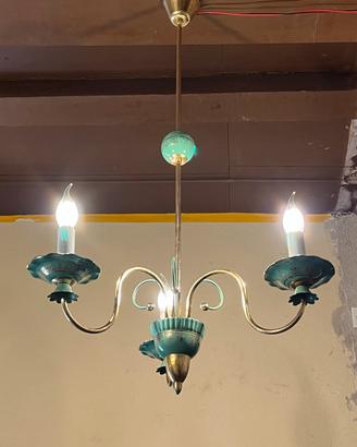 Lampada a sospensione anni'50 stile Art  Decò 